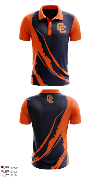 Clarke County High School Swimming 29133157 Short Sleeve Performance Polo - 41