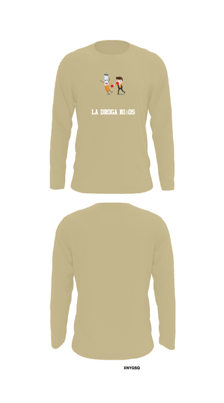Long Sleeve Performance Shirt, La droga niños, Navy, Teamtime, Team time, sublimation, custom sports apparel, team uniforms, spirit wear, spiritwear, sports uniforms, custom shirts, team store, custom team store, fundraiser sports, apparel fundraiser