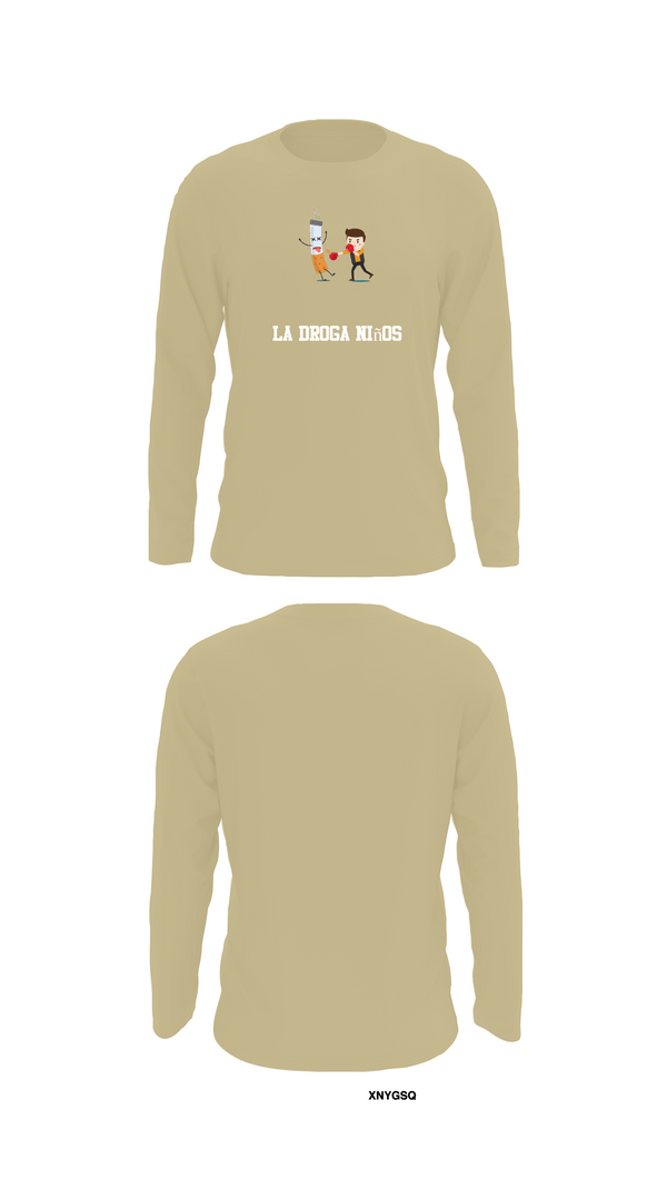 Long Sleeve Performance Shirt, La droga niños, Navy, Teamtime, Team time, sublimation, custom sports apparel, team uniforms, spirit wear, spiritwear, sports uniforms, custom shirts, team store, custom team store, fundraiser sports, apparel fundraiser