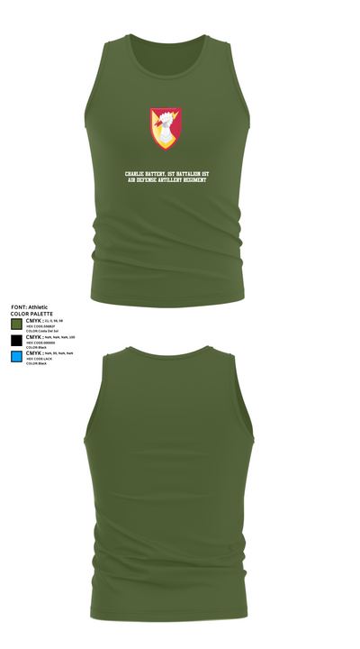 Charlie Battery, 1st Battalion 1st Air Defense Artillery Regiment 30470719 Tank Top - 59