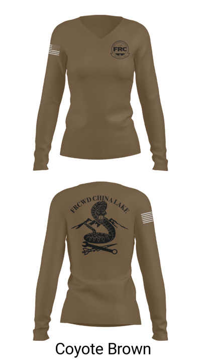 FRCW Det China Lake 77874179 Women's Long Sleeve V-neck Shirt - 10