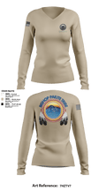 Bishop Paiute EMO/ Hazardous Fiels Reduction 49408789 Women's Long Sleeve V-neck Shirt - 7