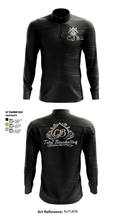 CJB total remodeling llc 19871343 Quarter Zip Jacket - 1