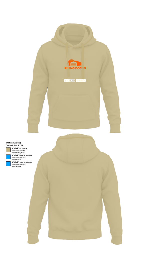 Hoodie, Rising Doors, Army, Teamtime, Team time, sublimation, custom sports apparel, team uniforms, spirit wear, spiritwear, sports uniforms, custom shirts, team store, custom team store, fundraiser sports, apparel fundraiser