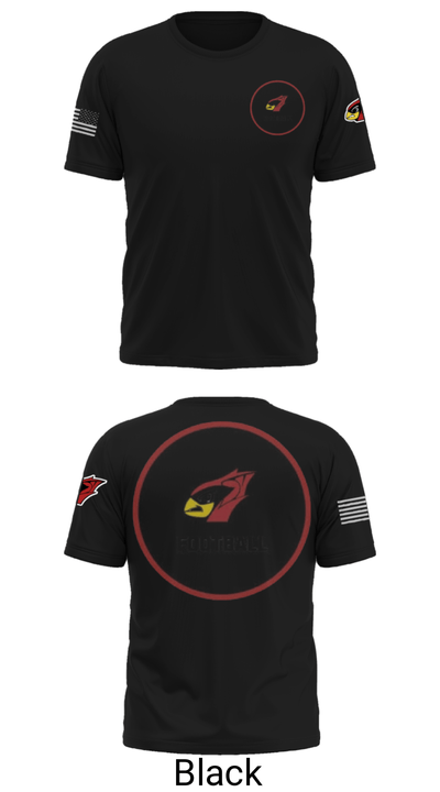 Del valle cardinals 56300531 Short Sleeve Performance Shirt - 30