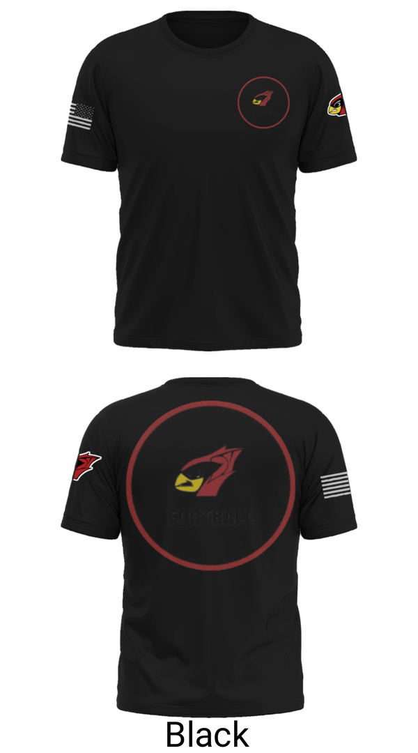 Short Sleeve Performance Shirt, Del valle cardinals, Football, Teamtime, Team time, sublimation, custom sports apparel, team uniforms, spirit wear, spiritwear, sports uniforms, custom shirts, team store, custom team store, fundraiser sports, apparel fundraiser