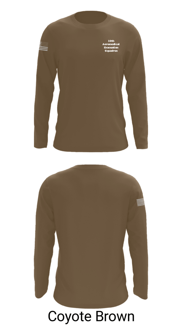 Long Sleeve Performance Shirt, 18th Aeromedical Evacuation Squadron, Air Force, Teamtime, Team time, sublimation, custom sports apparel, team uniforms, spirit wear, spiritwear, sports uniforms, custom shirts, team store, custom team store, fundraiser sports, apparel fundraiser