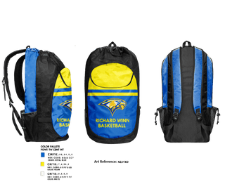 Gear Bag, Richard Winn Academy Basketball, Men's Basketball, Teamtime, Team time, sublimation, custom sports apparel, team uniforms, spirit wear, spiritwear, sports uniforms, custom shirts, team store, custom team store, fundraiser sports, apparel fundraiser