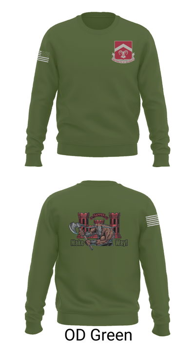 937th CEC-A, 40th BEB 9516475 Crew Neck Sweatshirt - 45
