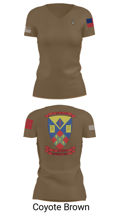 2nd battalion , 5th marines 24744641 Women's Short Sleeve V-neck Shirt - 16