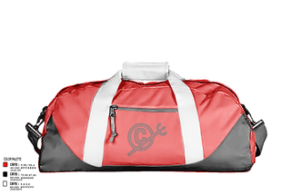 Duffle Bag, Clinton High School Soccer, Men's Soccer, Teamtime, Team time, sublimation, custom sports apparel, team uniforms, spirit wear, spiritwear, sports uniforms, custom shirts, team store, custom team store, fundraiser sports, apparel fundraiser