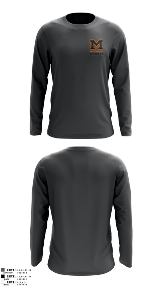 Long Sleeve Performance Shirt, Girls Tennis McDonogh School, Tennis, Teamtime, Team time, sublimation, custom sports apparel, team uniforms, spirit wear, spiritwear, sports uniforms, custom shirts, team store, custom team store, fundraiser sports, apparel fundraiser