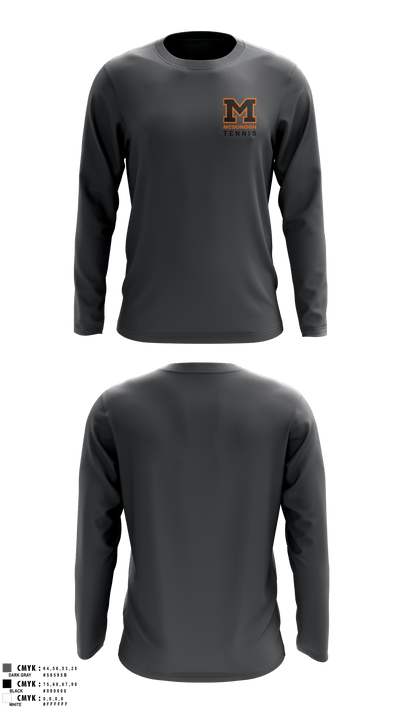 Girls Tennis McDonogh School 72297227 Long Sleeve Performance Shirt - 2