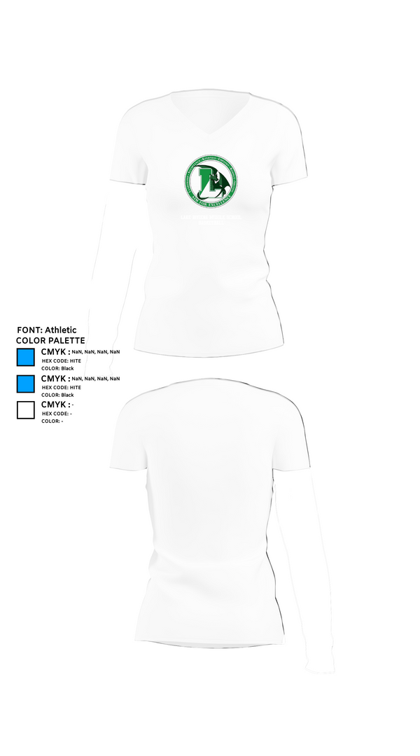 Womens Short Sleeve Vneck Shirt, Lake Riviera Middle School Basketball, Women's Basketball, Teamtime, Team time, sublimation, custom sports apparel, team uniforms, spirit wear, spiritwear, sports uniforms, custom shirts, team store, custom team store, fundraiser sports, apparel fundraiser