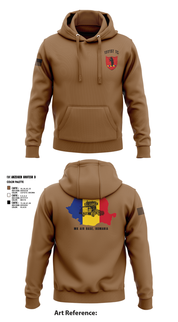 Hoodie, 1221st TC, National Guard, Teamtime, Team time, sublimation, custom sports apparel, team uniforms, spirit wear, spiritwear, sports uniforms, custom shirts, team store, custom team store, fundraiser sports, apparel fundraiser