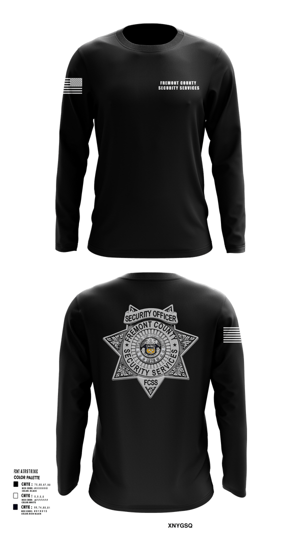 Long Sleeve Performance Shirt, Fremont County Security Services, Police, Teamtime, Team time, sublimation, custom sports apparel, team uniforms, spirit wear, spiritwear, sports uniforms, custom shirts, team store, custom team store, fundraiser sports, apparel fundraiser