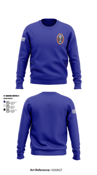 Crew Neck Sweatshirt, 95th WMD CST, National Guard, Teamtime, Team time, sublimation, custom sports apparel, team uniforms, spirit wear, spiritwear, sports uniforms, custom shirts, team store, custom team store, fundraiser sports, apparel fundraiser