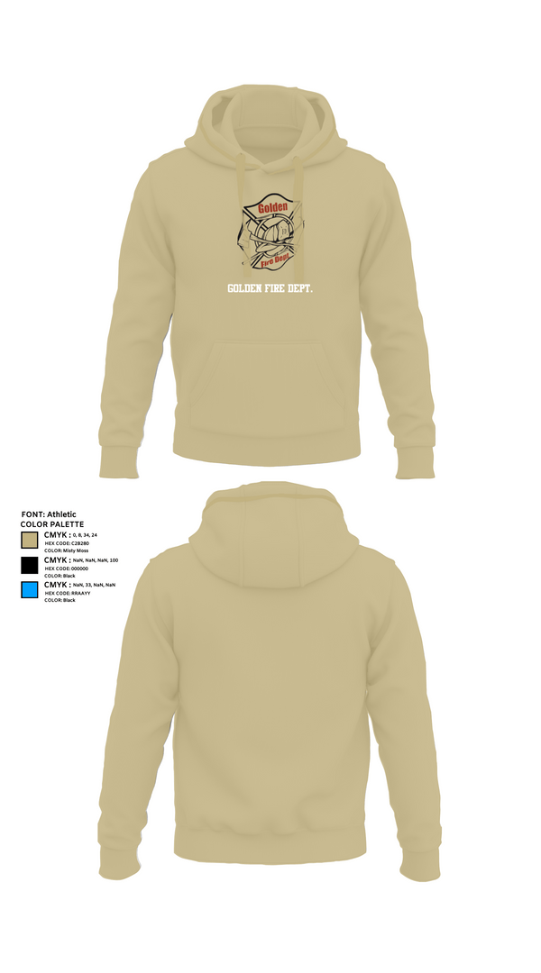 Hoodie, Golden Fire Dept., , Teamtime, Team time, sublimation, custom sports apparel, team uniforms, spirit wear, spiritwear, sports uniforms, custom shirts, team store, custom team store, fundraiser sports, apparel fundraiser