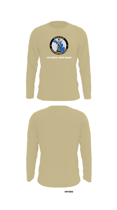 24th Special Troops Brigade 40450029 Long Sleeve Performance Shirt 88
