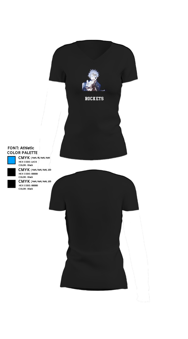 Women's Short Sleeve Vneck Shirt, Rockets, Men's Basketball, Teamtime, Team time, sublimation, custom sports apparel, team uniforms, spirit wear, spiritwear, sports uniforms, custom shirts, team store, custom team store, fundraiser sports, apparel fundraiser