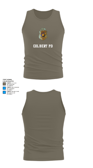 Tank Top, Colbert PD, Police, Teamtime, Team time, sublimation, custom sports apparel, team uniforms, spirit wear, spiritwear, sports uniforms, custom shirts, team store, custom team store, fundraiser sports, apparel fundraiser