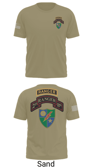 Old School Cotton Feel Shirt, 2nd Battalion 75th Ranger Regiment, , Teamtime, Team time, sublimation, custom sports apparel, team uniforms, spirit wear, spiritwear, sports uniforms, custom shirts, team store, custom team store, fundraiser sports, apparel fundraiser