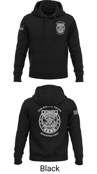 Hoodie, San Marcos Police Mounted Unit, , Teamtime, Team time, sublimation, custom sports apparel, team uniforms, spirit wear, spiritwear, sports uniforms, custom shirts, team store, custom team store, fundraiser sports, apparel fundraiser