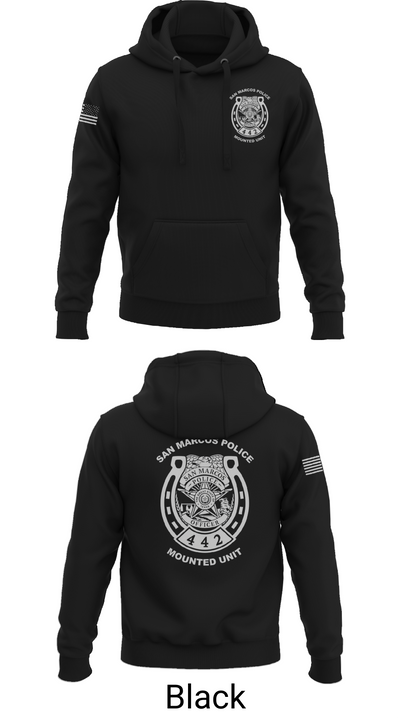 San Marcos Police Mounted Unit 48191371 Hoodie - 36