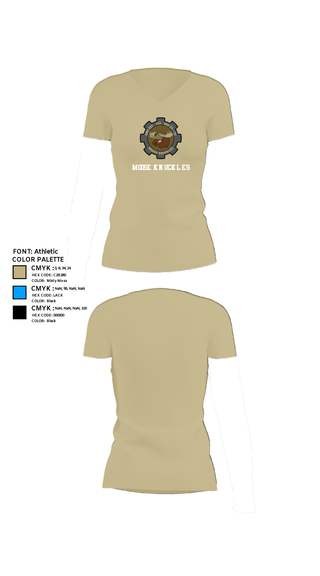 Women's Short Sleeve Vneck Shirt, Moose Knuckles, Army, Teamtime, Team time, sublimation, custom sports apparel, team uniforms, spirit wear, spiritwear, sports uniforms, custom shirts, team store, custom team store, fundraiser sports, apparel fundraiser
