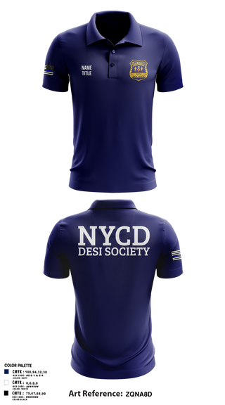 Short Sleeve Performance Polo, NYCD DESI SOCIETY, Police, Teamtime, Team time, sublimation, custom sports apparel, team uniforms, spirit wear, spiritwear, sports uniforms, custom shirts, team store, custom team store, fundraiser sports, apparel fundraiser