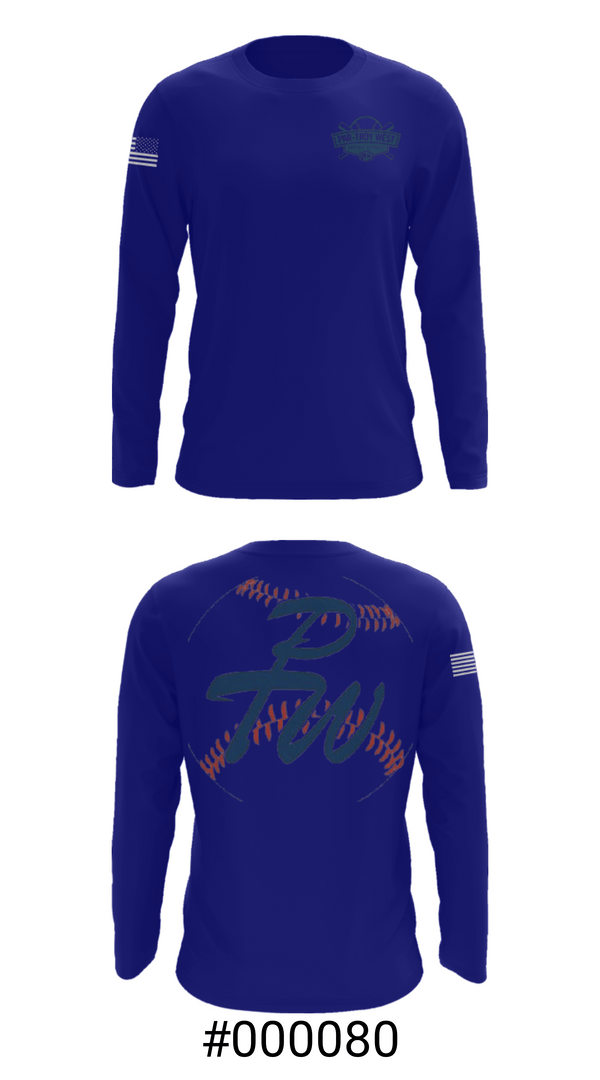 Long Sleeve Performance Shirt, Par-Troy West Little League Baseball, Baseball, Teamtime, Team time, sublimation, custom sports apparel, team uniforms, spirit wear, spiritwear, sports uniforms, custom shirts, team store, custom team store, fundraiser sports, apparel fundraiser