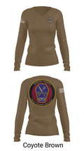 345 TRS 70386856 Women's Long Sleeve V-neck Shirt - 17