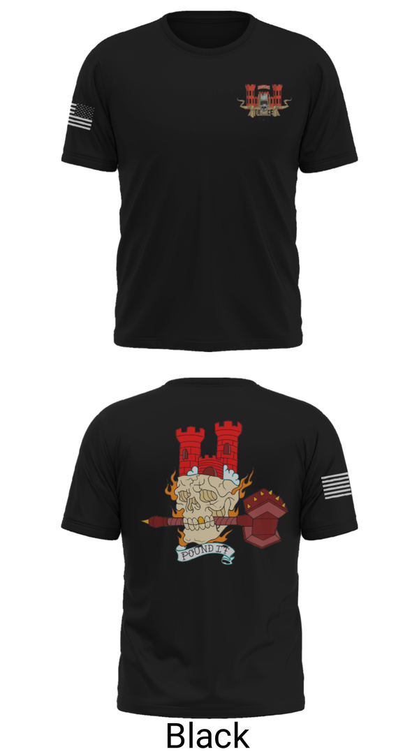 Old School Cotton Feel Shirt, 3rd Platoon, 642nd ESC, Army, Teamtime, Team time, sublimation, custom sports apparel, team uniforms, spirit wear, spiritwear, sports uniforms, custom shirts, team store, custom team store, fundraiser sports, apparel fundraiser