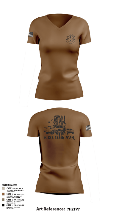 B Co. 1-126AVN 81837658 Women's Short Sleeve V-neck Shirt - 106