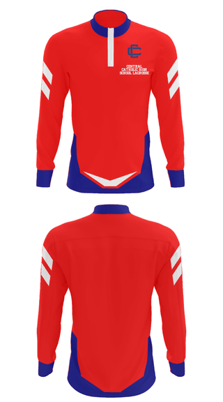 Quarter Zip Jacket, Central Catholic High School Lacrosse, Men's Lacrosse, Teamtime, Team time, sublimation, custom sports apparel, team uniforms, spirit wear, spiritwear, sports uniforms, custom shirts, team store, custom team store, fundraiser sports, apparel fundraiser