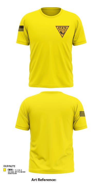 New Jersey state police 11429252 Short Sleeve Performance Shirt - 132
