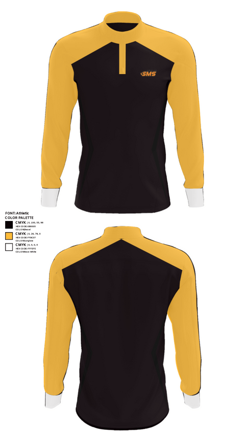 Quarter Zip Jacket, Stafford Middle School, Spirit Store, Teamtime, Team time, sublimation, custom sports apparel, team uniforms, spirit wear, spiritwear, sports uniforms, custom shirts, team store, custom team store, fundraiser sports, apparel fundraiser