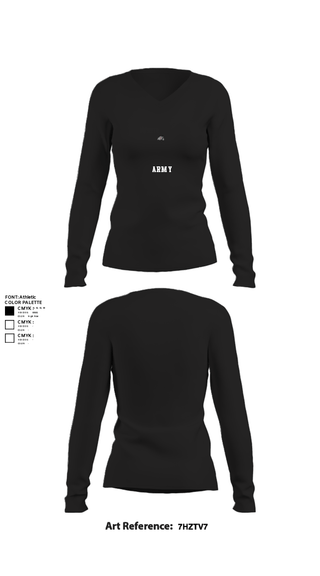 Women's Long Sleeve Vneck Shirt, B Co 404th ASB, Army, Teamtime, Team time, sublimation, custom sports apparel, team uniforms, spirit wear, spiritwear, sports uniforms, custom shirts, team store, custom team store, fundraiser sports, apparel fundraiser