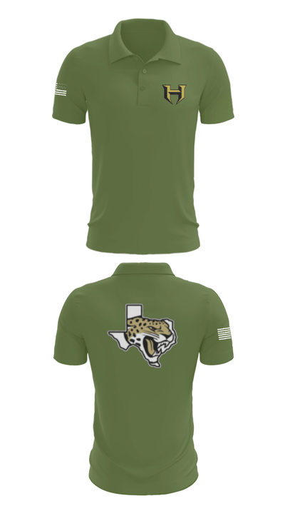 Hubbard Middle School Cheer 37740474 Short Sleeve Performance Polo - 21