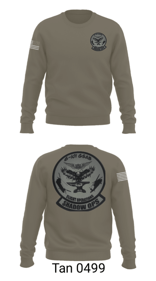 Crew Neck Sweatshirt, Iron Eagle Shadow Ops, Army, Teamtime, Team time, sublimation, custom sports apparel, team uniforms, spirit wear, spiritwear, sports uniforms, custom shirts, team store, custom team store, fundraiser sports, apparel fundraiser