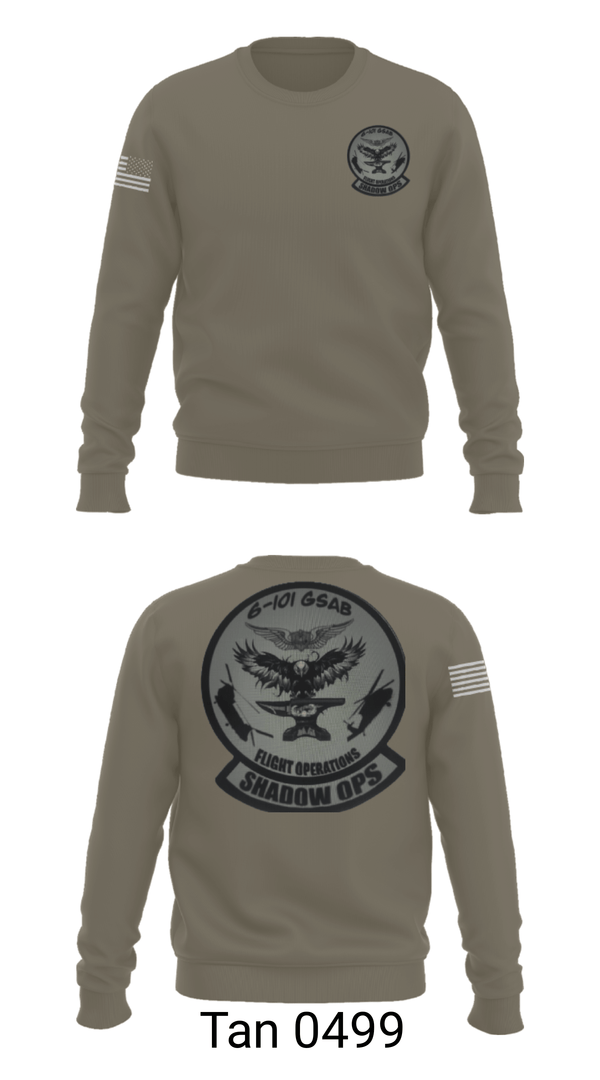 Crew Neck Sweatshirt, Iron Eagle Shadow Ops, Army, Teamtime, Team time, sublimation, custom sports apparel, team uniforms, spirit wear, spiritwear, sports uniforms, custom shirts, team store, custom team store, fundraiser sports, apparel fundraiser