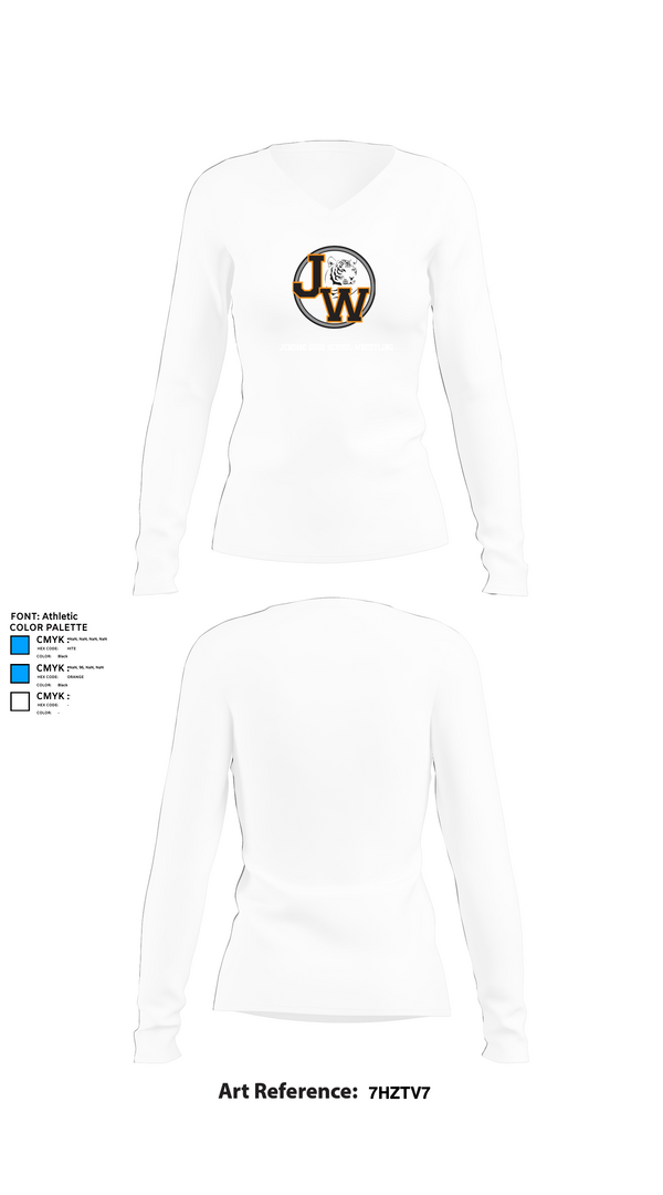 Womens Long Sleeve Vneck Shirt 1, Jerome High School Wrestling, Wrestling, Teamtime, Team time, sublimation, custom sports apparel, team uniforms, spirit wear, spiritwear, sports uniforms, custom shirts, team store, custom team store, fundraiser sports, apparel fundraiser