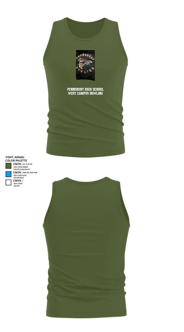 Tank Top, Pennsbury High School West Campus Bowling, Bowling, Teamtime, Team time, sublimation, custom sports apparel, team uniforms, spirit wear, spiritwear, sports uniforms, custom shirts, team store, custom team store, fundraiser sports, apparel fundraiser