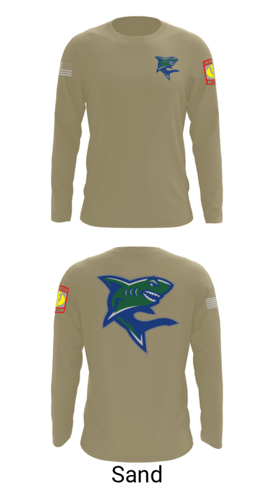 Bullshark Battalion 90693069 Long Sleeve Performance Shirt - 86