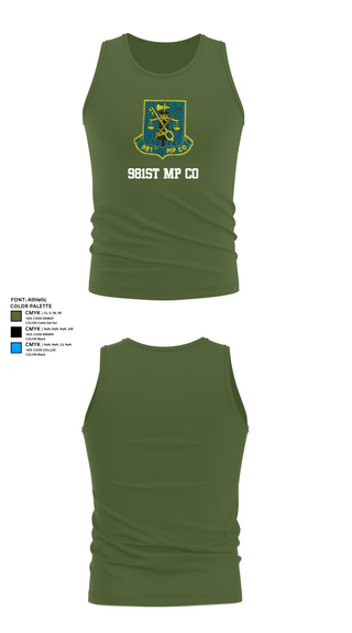 Tank Top, 981st MP CO, , Teamtime, Team time, sublimation, custom sports apparel, team uniforms, spirit wear, spiritwear, sports uniforms, custom shirts, team store, custom team store, fundraiser sports, apparel fundraiser