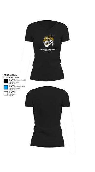 Womens Short Sleeve Vneck Shirt, Fort Towson Junior High School Cheer, Cheer, Teamtime, Team time, sublimation, custom sports apparel, team uniforms, spirit wear, spiritwear, sports uniforms, custom shirts, team store, custom team store, fundraiser sports, apparel fundraiser
