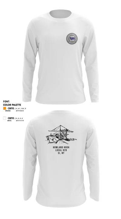 Howland Hook Marine Terminal 56370038 Long Sleeve Performance Shirt - 2