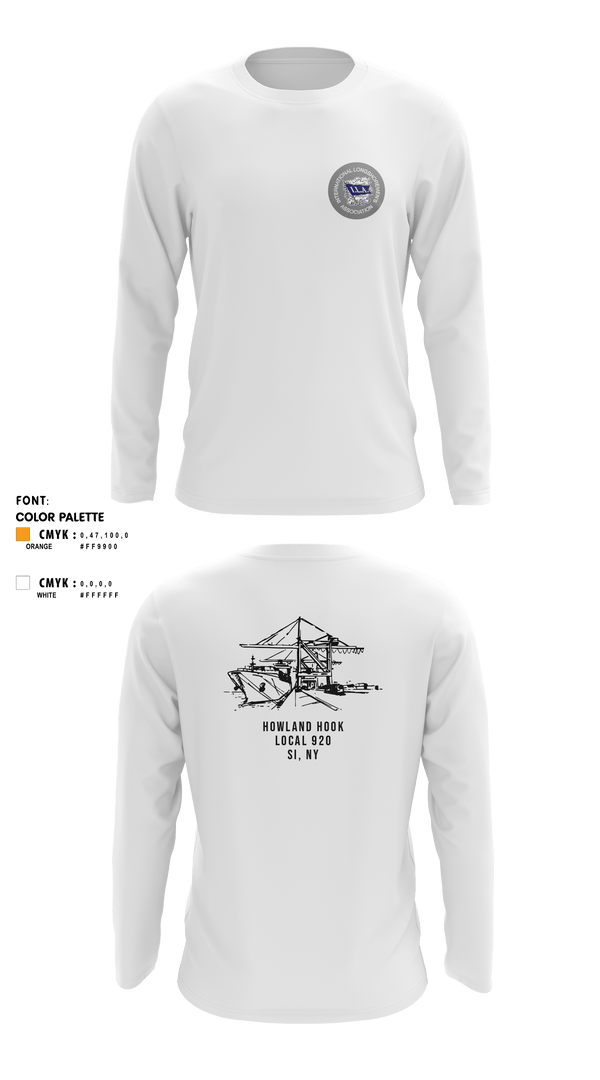 Long Sleeve Performance Shirt, Howland Hook Marine Terminal, , Teamtime, Team time, sublimation, custom sports apparel, team uniforms, spirit wear, spiritwear, sports uniforms, custom shirts, team store, custom team store, fundraiser sports, apparel fundraiser