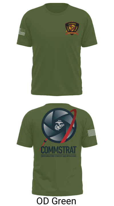 12th MLR COMMSTRAT 81672538 Old School Cotton Feel Shirt - 50