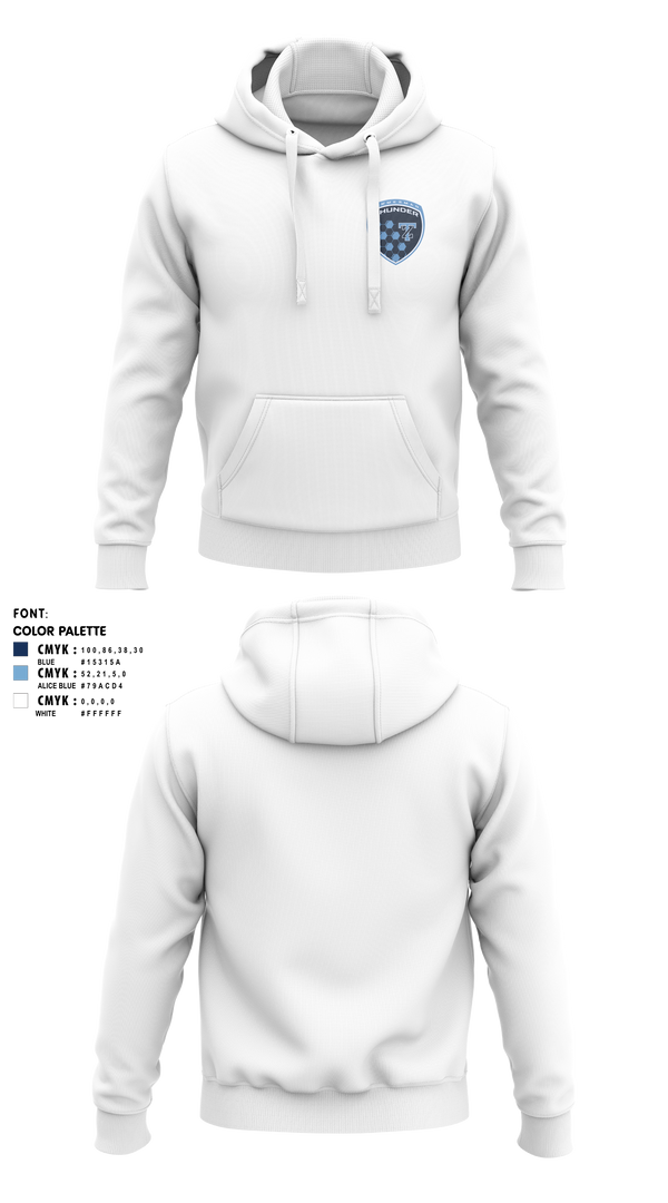 Hoodie, THUNDER, Men's Soccer, Teamtime, Team time, sublimation, custom sports apparel, team uniforms, spirit wear, spiritwear, sports uniforms, custom shirts, team store, custom team store, fundraiser sports, apparel fundraiser